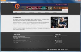 Screenshot van de website van Deta Company