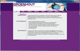 Screenshot van de website van Groenhout banksupport