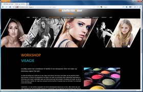 Screenshot van de website van Michelle van Soest Visagie