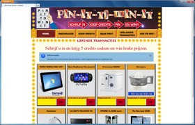 Screenshot van de website van Pin-it-to-wi-it