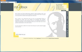 Screenshot van de website van Step2design