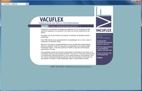 Screenshot van de website van Vacuflex